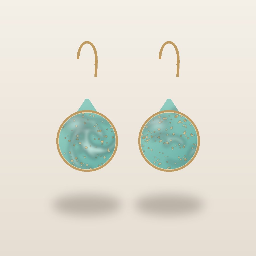 Boucles Gouttes de Rosée